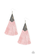 Load image into Gallery viewer, Paparazzi&#39;s In Full PLUMES - Pink earrings
