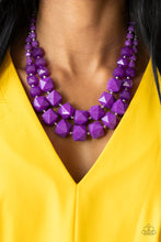 Load image into Gallery viewer, Paparazzi&#39;s Summer Excursion - Purple necklace
