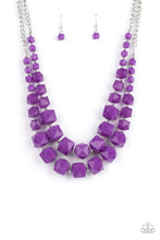 Load image into Gallery viewer, Paparazzi&#39;s Summer Excursion - Purple necklace
