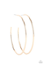 Load image into Gallery viewer, Paparazzi&#39;s Mega Metro - Gold hoop earrings
