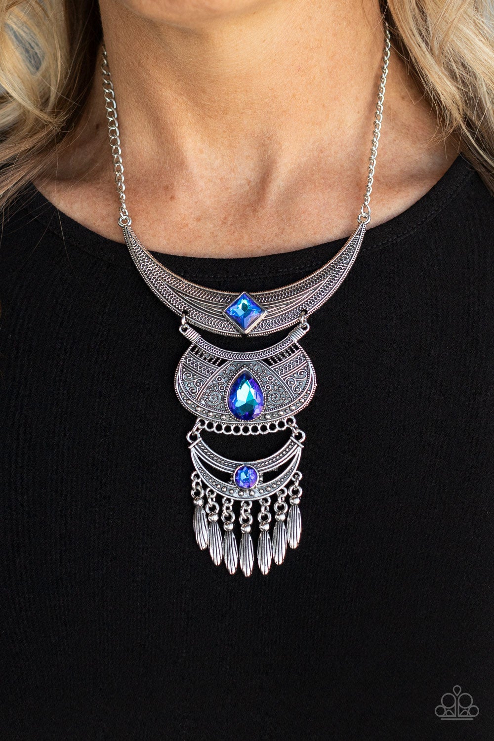 Paparazzi's Lunar Enchant - Blue necklace