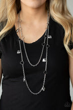 Load image into Gallery viewer, Paparazzi&#39;s Chicly Cupid - Silver necklace
