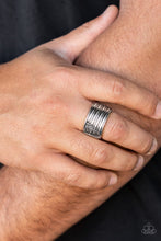 Load image into Gallery viewer, Paparazzi&#39;s Legendary Lineup - Silver Men ring
