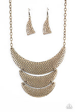 Load image into Gallery viewer, Paparazzi&#39;s Moonwalk Magic - Brass necklace
