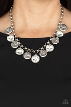 Load image into Gallery viewer, Paparazzi&#39;s Spot On Sparkle - White necklace
