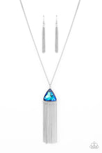 Load image into Gallery viewer, Paparazzi&#39;s Proudly Prismatic - Blue Iridescent necklace
