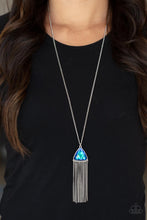 Load image into Gallery viewer, Paparazzi&#39;s Proudly Prismatic - Blue Iridescent necklace
