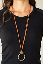 Load image into Gallery viewer, Paparazzi&#39;s Noticeably Nomad - Orange Urban necklace
