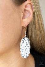 Load image into Gallery viewer, Paparazzi&#39;s Stone Sculptures - White earrings
