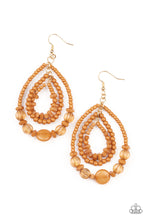 Load image into Gallery viewer, Paparazzi&#39;s Prana Party - Brown Seed Beads earrings
