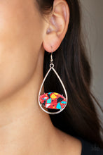 Load image into Gallery viewer, Paparazzi&#39;s Tropical Terrazzo - Red earrings
