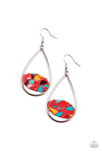 Load image into Gallery viewer, Paparazzi&#39;s Tropical Terrazzo - Red earrings
