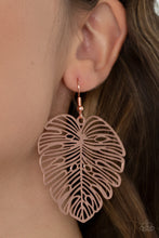 Load image into Gallery viewer, Paparazzi&#39;s Palm Palmistry - Copper earrings
