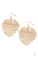 Load image into Gallery viewer, Paparazzi&#39;s Palm Palmistry - Gold earrings
