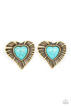 Load image into Gallery viewer, Paparazzi&#39;s Rustic Romance - Brass earrings
