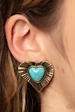 Load image into Gallery viewer, Paparazzi&#39;s Rustic Romance - Brass earrings
