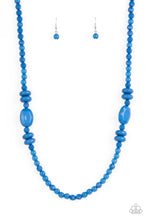 Load image into Gallery viewer, Paparazzi&#39;s Tropical Tourists - Blue Acylic necklace
