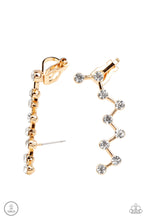 Load image into Gallery viewer, Paparazzi&#39;s Clamoring Constellations - Gold earrings (Ear Crawlers)
