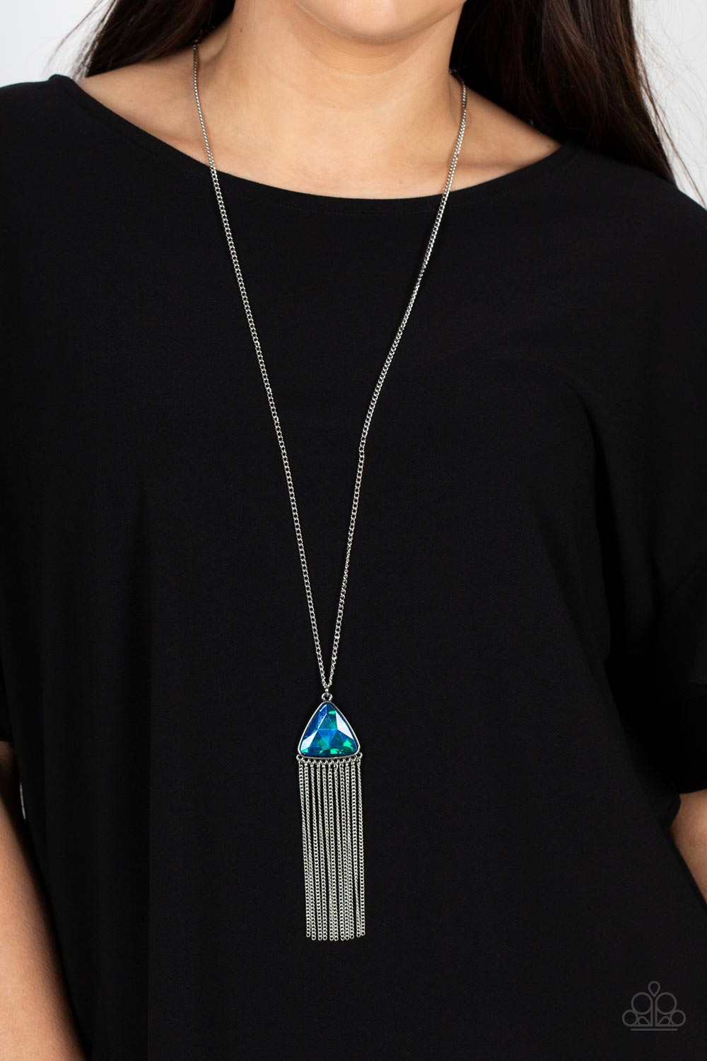 Paparazzi's Proudly Prismatic - Multi Iridescent necklace