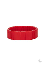 Load image into Gallery viewer, Paparazzi&#39;s In Plain SIGHTSEER - Red Acrylic bracelet
