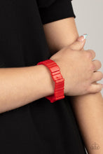 Load image into Gallery viewer, Paparazzi&#39;s In Plain SIGHTSEER - Red Acrylic bracelet
