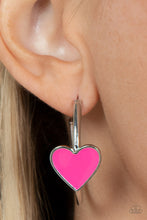 Load image into Gallery viewer, Paparazzi&#39;s Kiss Up - Pink hoop earrings
