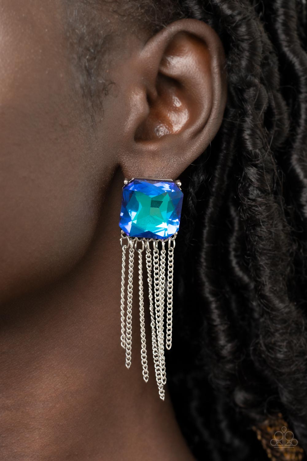 Paparazzi's Supernova Novelty - Blue earrings