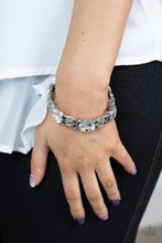 Load image into Gallery viewer, Paparazzi&#39;s Devoted to Drama - White bracelet
