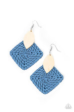 Load image into Gallery viewer, Paparazzi&#39;s Sabbatical WEAVE - Blue earrings
