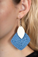 Load image into Gallery viewer, Paparazzi&#39;s Sabbatical WEAVE - Blue earrings
