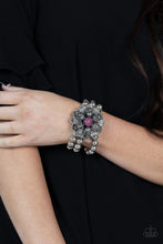 Load image into Gallery viewer, Paparazzi&#39;s Botanical Bravado - Pink bracelet
