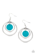 Load image into Gallery viewer, Paparazzi&#39;s Mai Tai Tango - Blue hoop earrings
