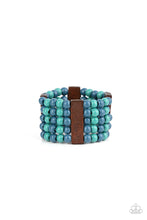 Load image into Gallery viewer, Paparazzi&#39;s Island Soul - Blue Wood bracelet
