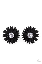 Load image into Gallery viewer, Paparazzi&#39;s Sunshiny DAIS-y - Black post earrings
