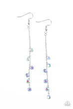 Load image into Gallery viewer, Paparazzi&#39;s Extended Eloquence - Blue Iridescent earrings
