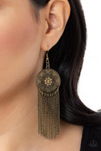 Load image into Gallery viewer, Paparazzi&#39;s Fringe Control - Brass earrings
