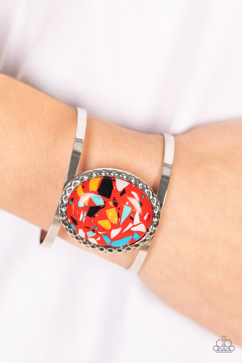 Paparazzi's Tantalizingly Terrazzo - Red bracelet