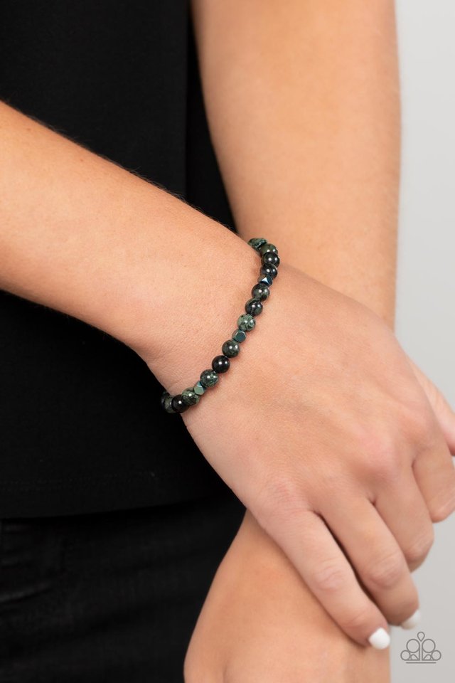 Paparazzi's Interstellar Solitude - Green Urban Men bracelet