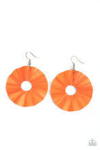 Load image into Gallery viewer, Paparazzi&#39;s Fan the Breeze - Orange earrings
