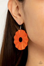 Load image into Gallery viewer, Paparazzi&#39;s Fan the Breeze - Orange earrings
