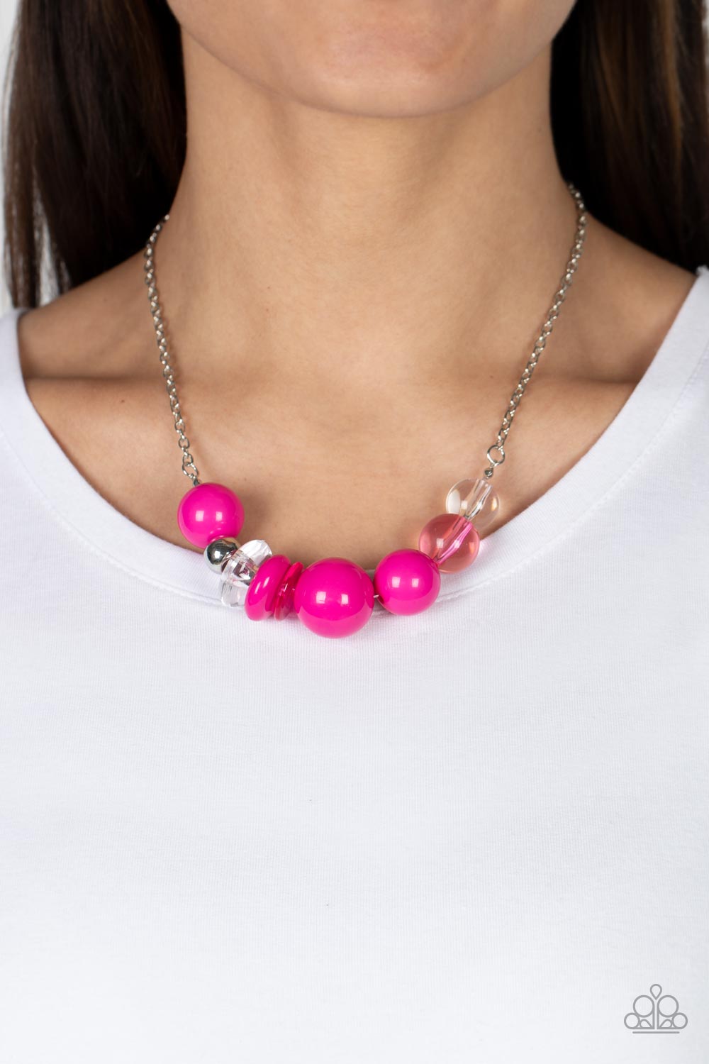 Paparazzi's Bauble Bonanza - Pink necklace