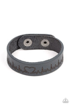 Load image into Gallery viewer, Paparazzi&#39;s Haute Heartbeat - Silver Urban bracelet

