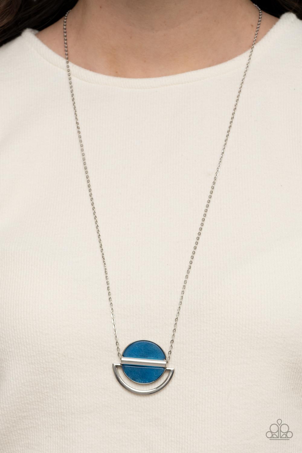 Paparazzi's Ethereal Eclipse - Blue Acrylic necklace