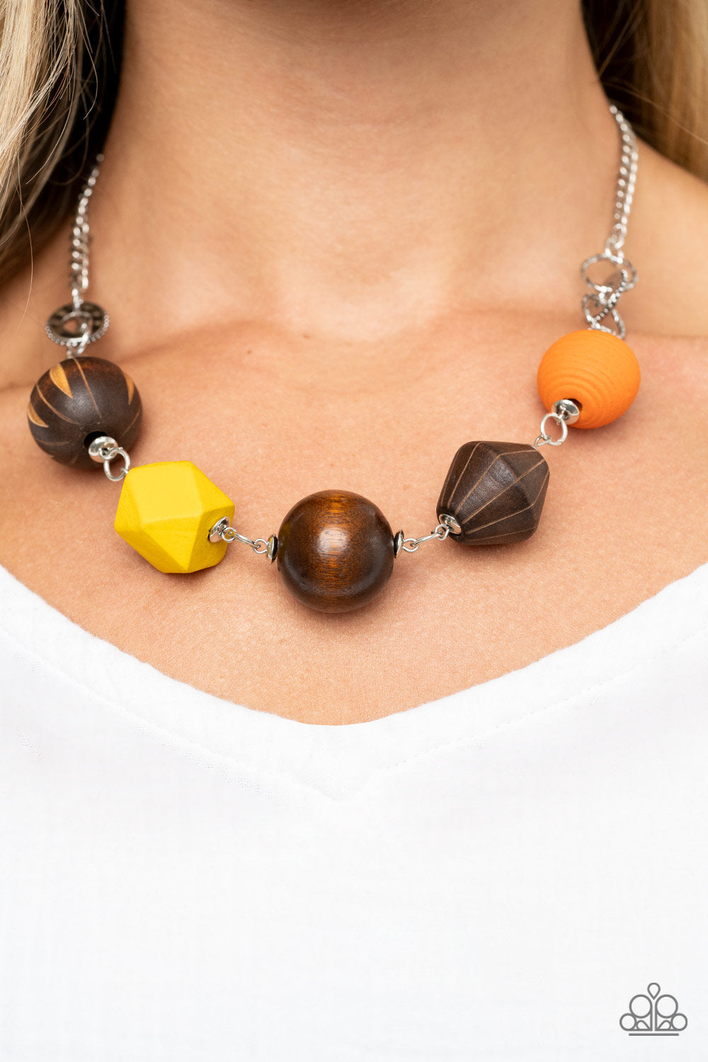 Paparazzi's Eco Extravaganza - Multi Wood necklace