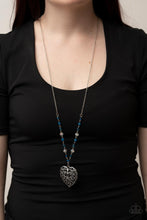 Load image into Gallery viewer, Paparazzi&#39;s Doting Devotion - Blue necklace
