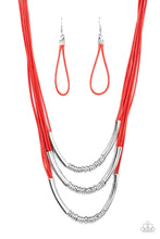 Load image into Gallery viewer, Paparazzi&#39;s Mechanical Mania - Red Urban necklace
