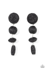 Load image into Gallery viewer, Paparazzi&#39;s Twine Tango - Black earrings
