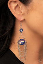 Load image into Gallery viewer, Paparazzi&#39;s Ethereally Extravagant - Blue Iridescent earrings
