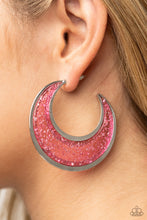 Load image into Gallery viewer, Paparazzi&#39;s Chrismatically Curvy - Pink Acrylic hoop earrings
