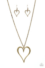 Load image into Gallery viewer, Paparazzi&#39;s Hopelessly in Love - Brass necklace
